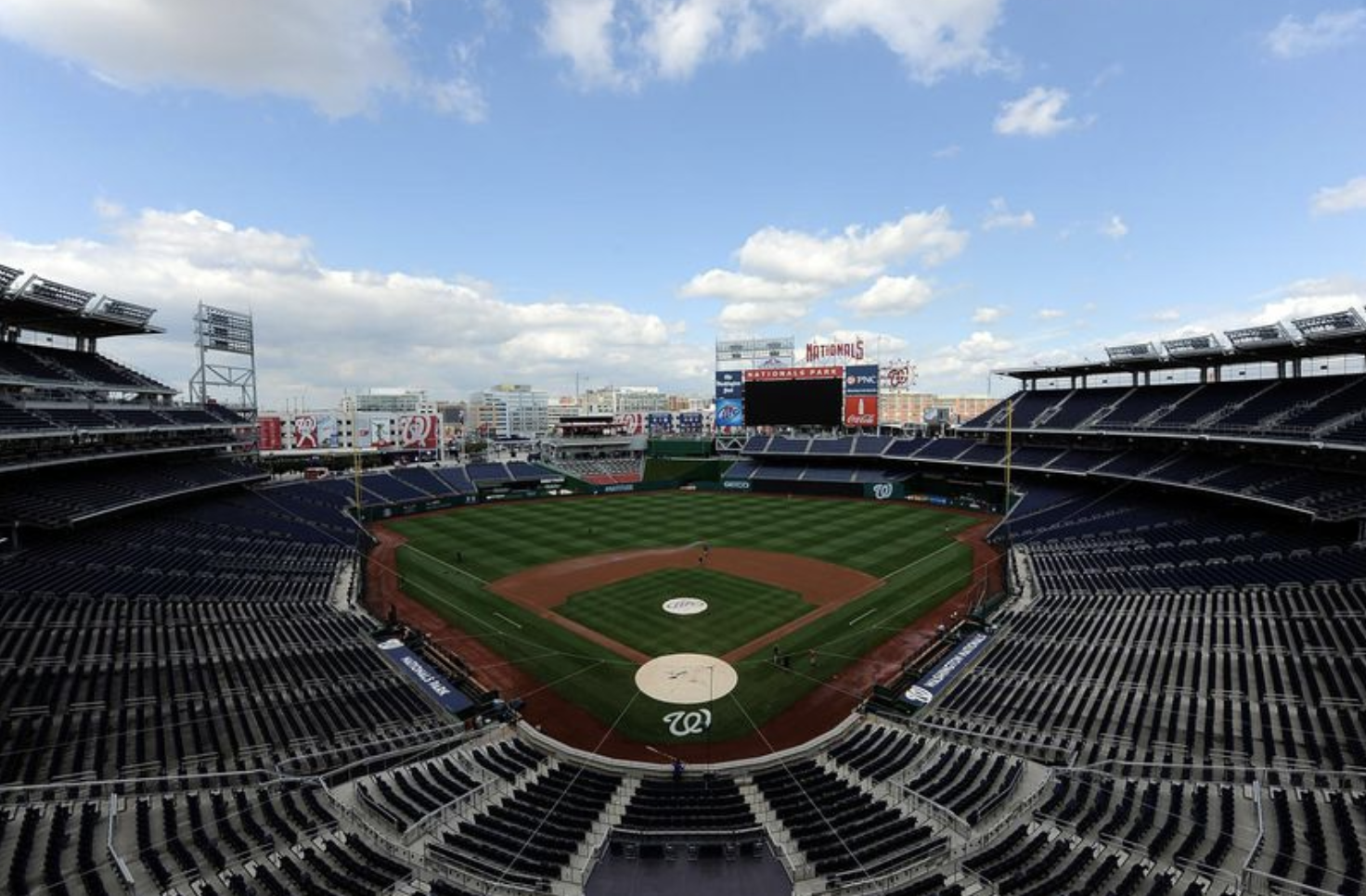 Empty Washington Nationals Baseball Stadium